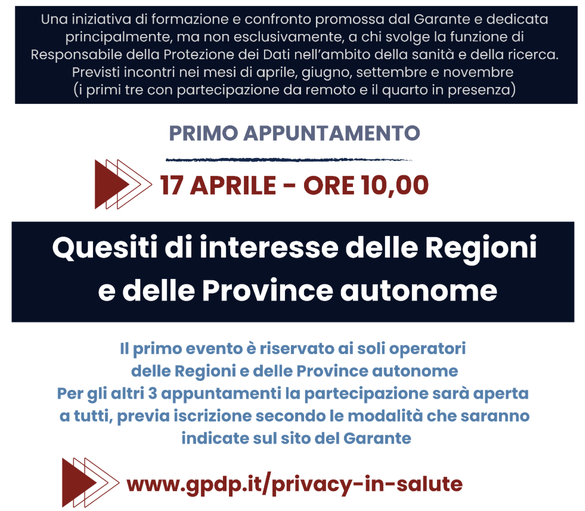 La Privacy in salute